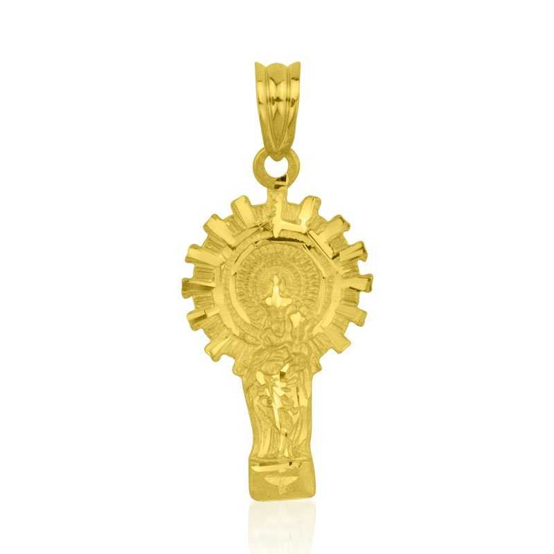 Medalla Virgen Del Pilar Oro Gold
