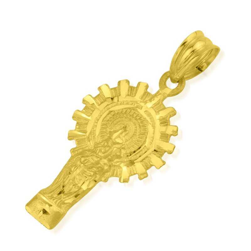 Medalla de la Virgen Del Pilar de Oro Gold