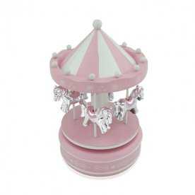 Tiovivo Musical Infantil Rosa