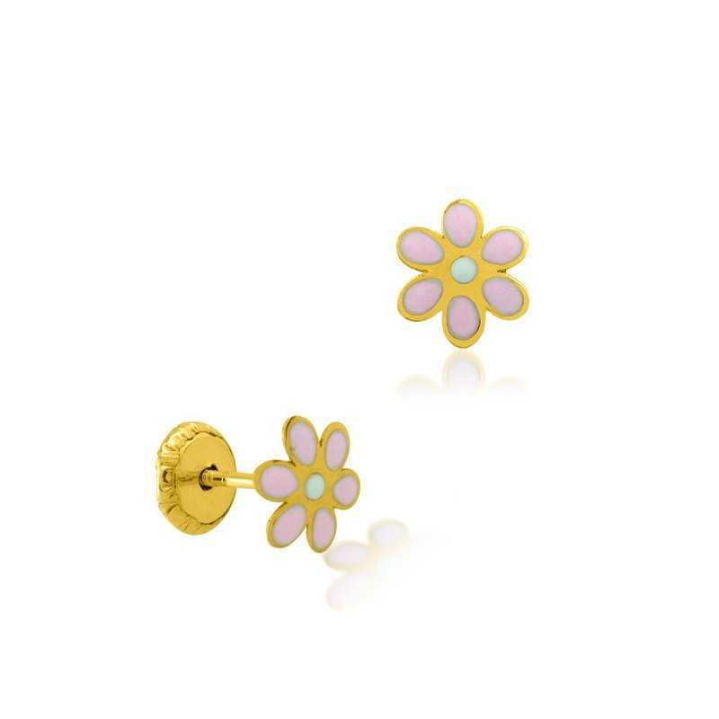 Pendientes Infantil Oro Margarita Bellis