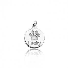 Abalorio Plata Nombre Mascota Charm