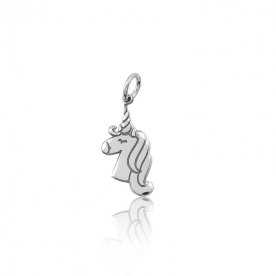 Abalorio Plata Unicornio Charm