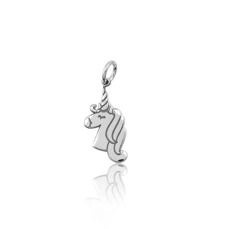 Abalorio Plata Unicornio Charm