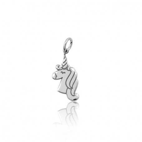 Abalorio Plata Unicornio Charm