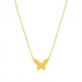Collar con forma de Mariposa de Oro Adam