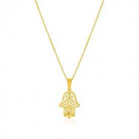 Collar de la Mano de Fátima de Oro Galatea