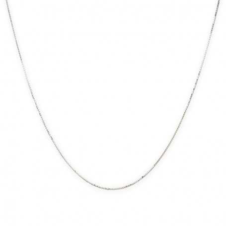 Cadena Plata Eslabón Cola de Ratón Square Joyeria Aresso