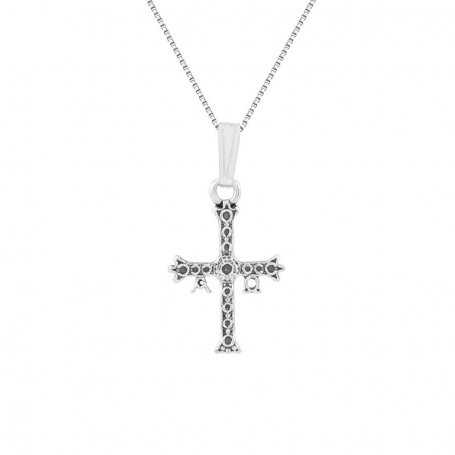Colgante Plata Cruz De Asturias Gothic Style