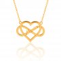 Collar Nombre Personalizado Oro 18k Gold Corazón Infinito