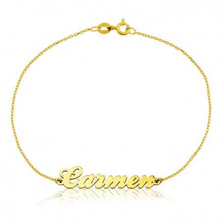 Pulsera Nombre Personalizado Oro 18k D'Oro