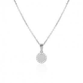 Gargantilla Oro Blanco Diamantes Circle