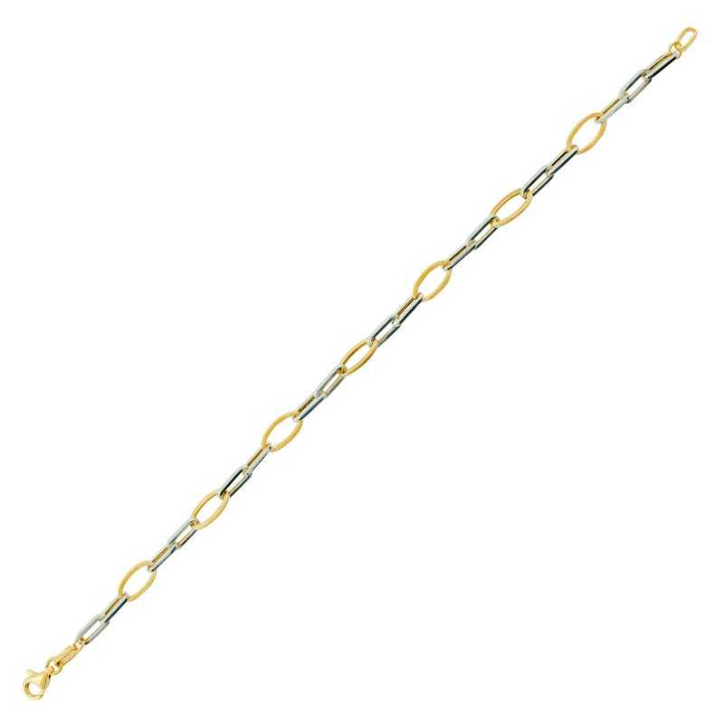 Pulsera Oro 9k Bicolor 2x1 Kyle | ENVÍO GRATIS | Joyería ARESSO