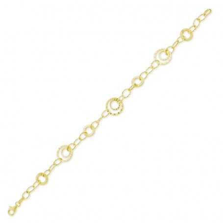 Pulsera Oro 9k Circulos Orbital | En OFERTA - Joyerías ARESSO