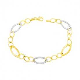 Pulsera Oro 9k Bicolor Alice