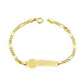 Pulsera de Oro 9k Reloj Para Grabar Hora 3x1 Roller