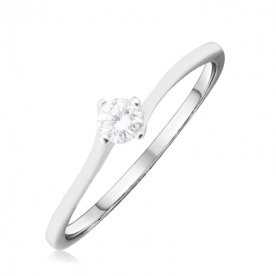 Solitario de Oro Blanco con Birllante Gettysburg