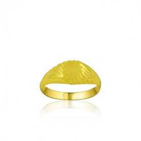 Sello Cadete Oro Relieve Wave | ENVÍO GRATIS | Joyerías ARESSO