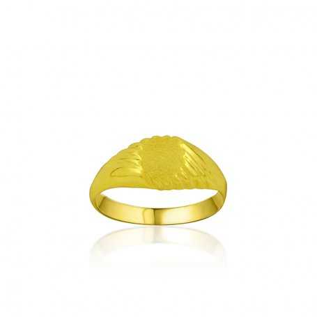 Sello Cadete Oro Relieve Wave | ENVÍO GRATIS | Joyerías ARESSO