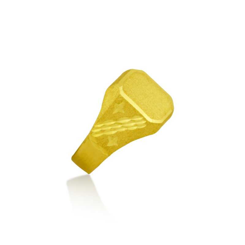 Sello Cadete Oro Con Detalles 9k Midnight | OFERTA | Joyerías ARESSO