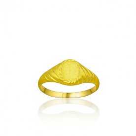 Sello Cadete Oro Entalladura 9k Flower | EN OFERTA| Joyerías ARESSO