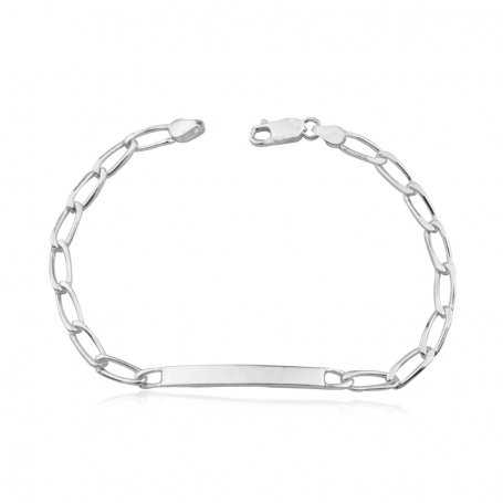 Pulsera Plata Esclava Cadena Fígaro Ermine | OFERTA | Joyerías ARESSO