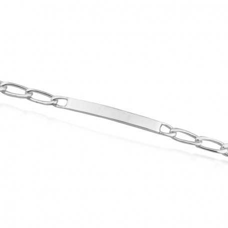 Pulsera Plata Esclava Cadena Fígaro Ermine | OFERTA | Joyerías ARESSO