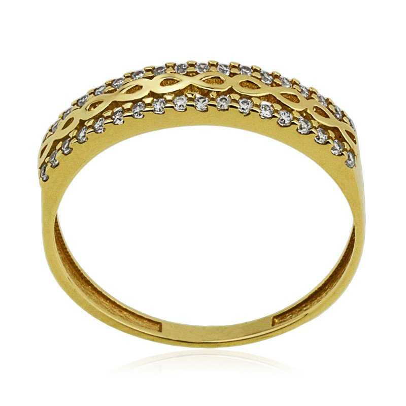 Anillo Oro 9k Infinitos Circonitas Imperia | OFERTA | Joyerías ARESSO