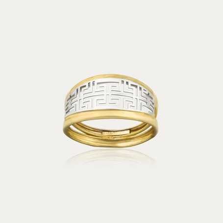 Sortija Oro Bicolor Greca Gina