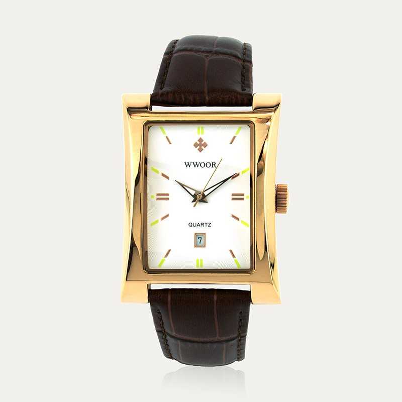 Reloj Hombre Clásico Dorado Rennes