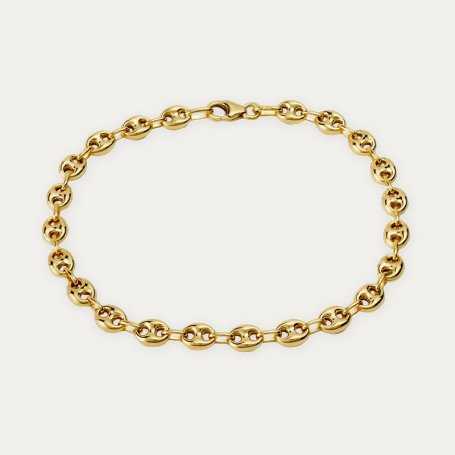 Pulsera Calabrote Oro 9k Montreal | ENVÍO GRATIS | Joyerías ARESSO