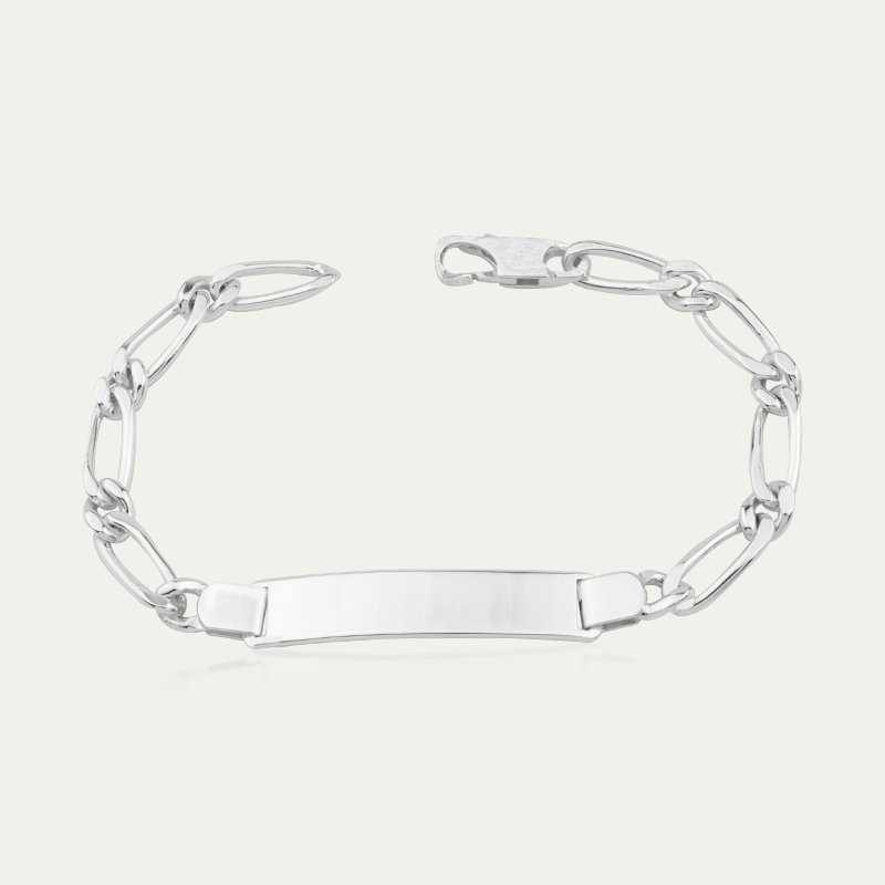 Pulsera Chapa Plata Uno Uno Artekale