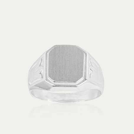 Sello Plata Cuadrado Tulip | JOYAS EN OFERTA| Joyerías ARESSO