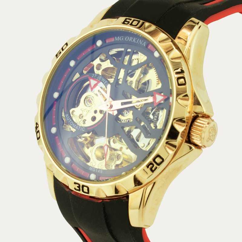 Reloj de Hombre Automático Dorado Drake