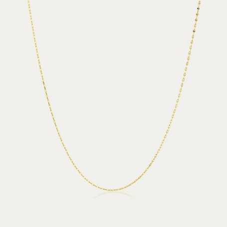 Cadena Oro 9k Eslabón Fantasía Piatto