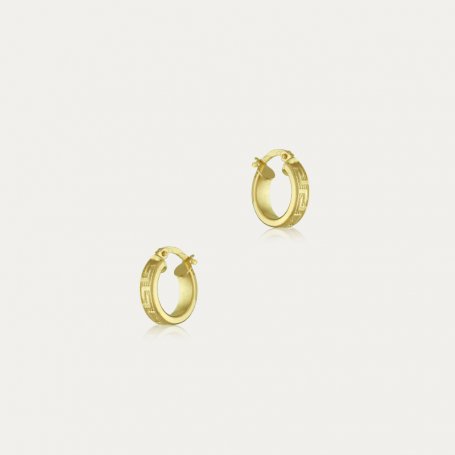 Pendientes Oro Aro Greca Delfos | DESCUENTO EN ORO | Joyerías ARESSO