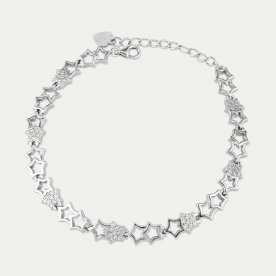 Pulsera Plata Circonitas Estrellas Sterneweg | Joyerías ARESSO