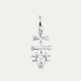 Colgante de Plata Cruz de Caravaca Grandholy OFERTA | Joyerías ARESSO