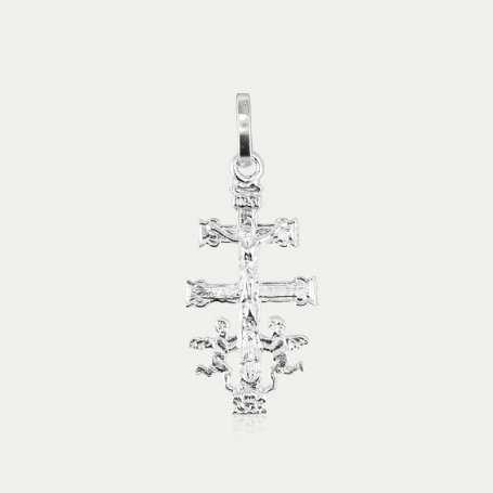 Colgante de Plata Cruz de Caravaca Grandholy OFERTA | Joyerías ARESSO