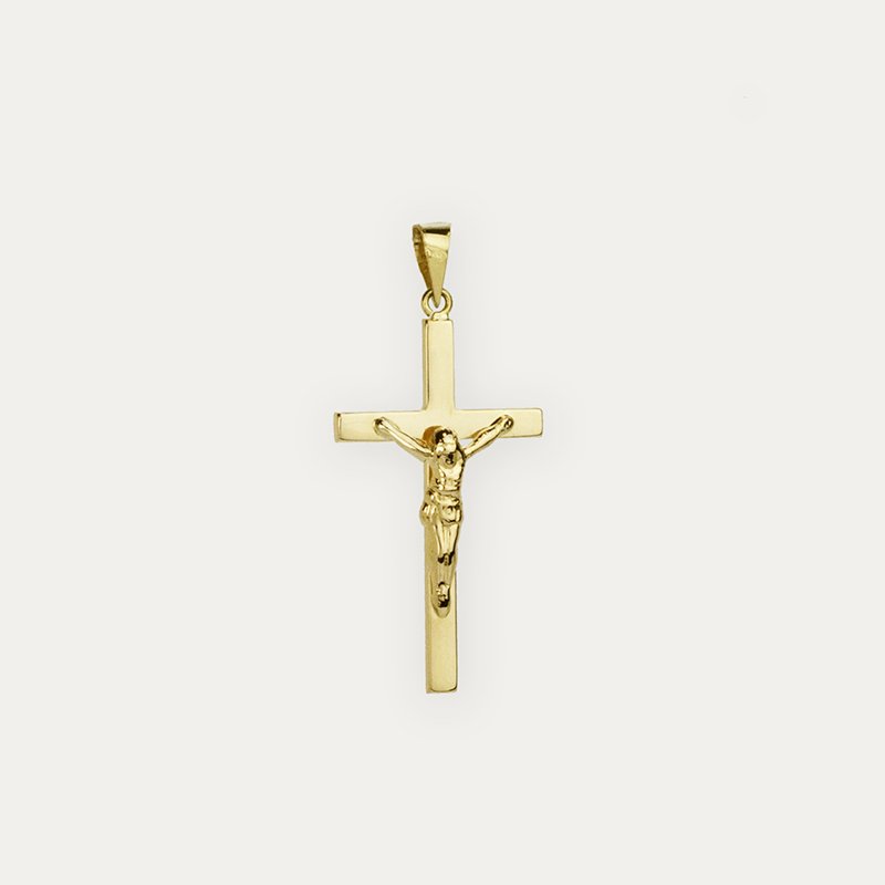 Colgante Oro 9k Cruz Cristo Kreuz