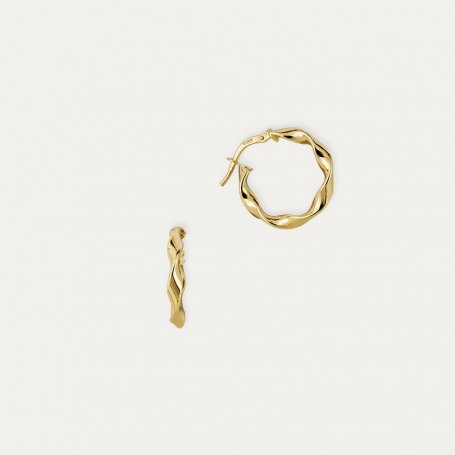 Pendientes de Oro 9k Ondulado Hyogo