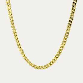 Cadena Plata Plateada Barbada Bali