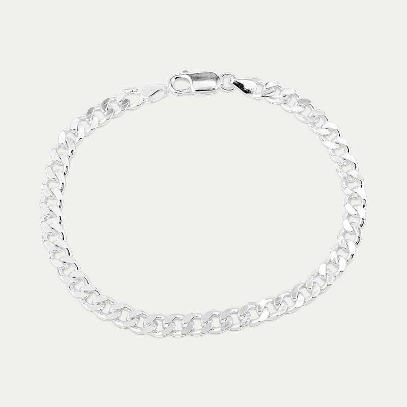 Pulsera Plata Barbada Classic