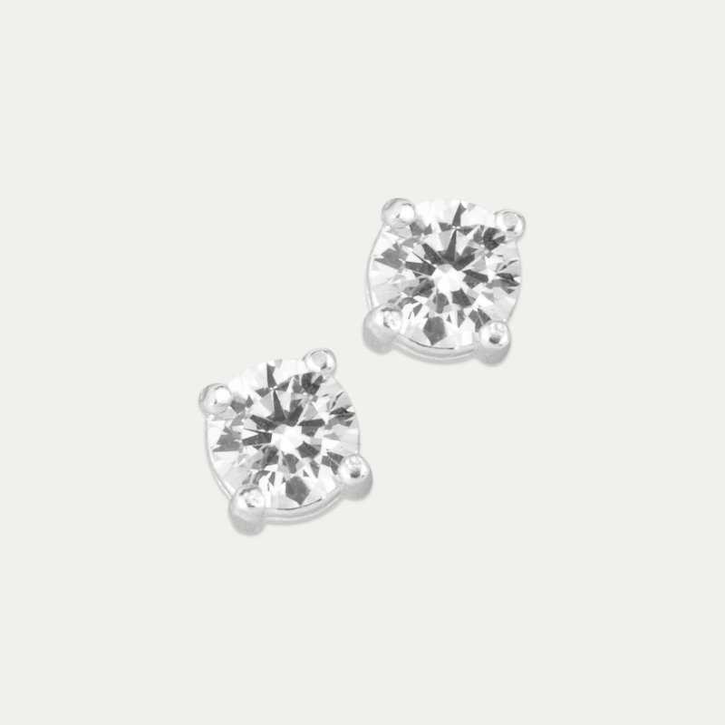 Pendientes Circonitas Plata Raspberry