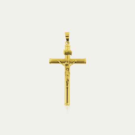 Colgante Cruz Oro 9k Cristo Lincoln