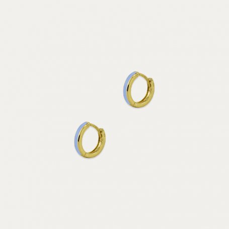 Pendientes Oro Aro Blue Nazar