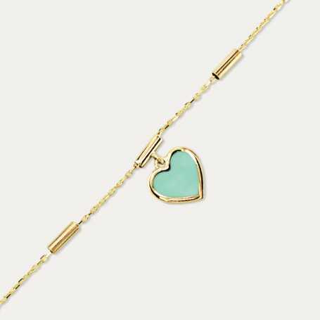 Pulsera Oro Corazón Nazar