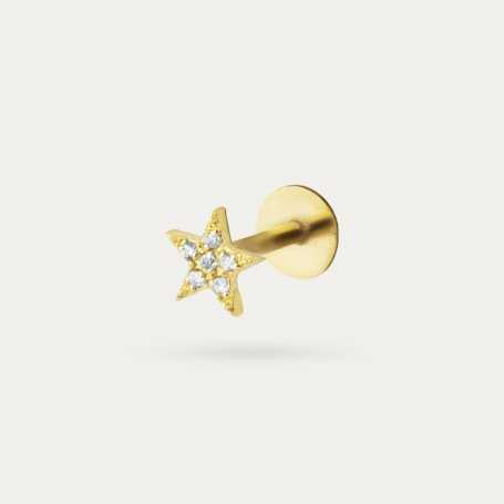 Piercing Oro 9k Star