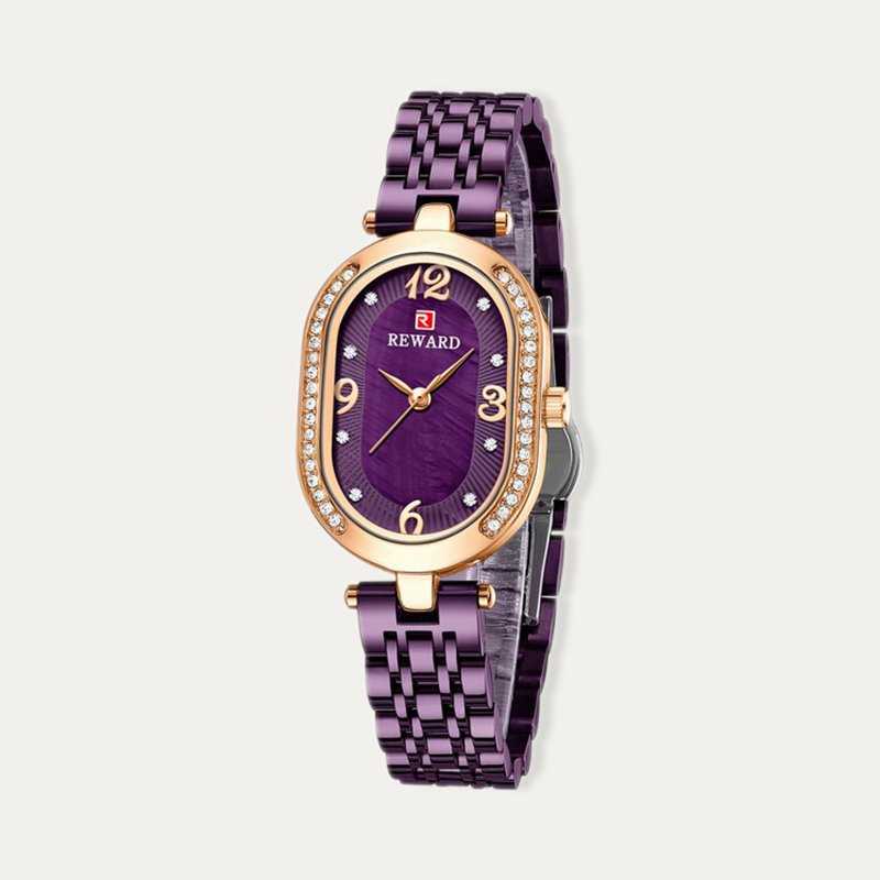 Reloj Mujer Acero Morado con Circonitas Grape