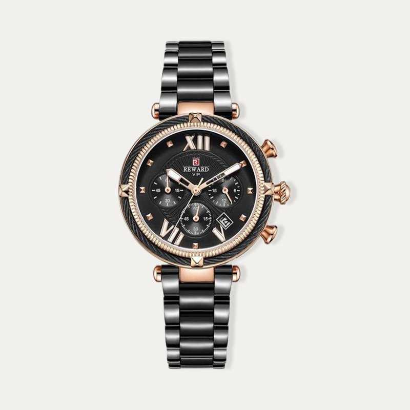 Reloj Mujer Acero Negro Iconic Moon