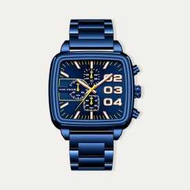 Reloj Hombre Acero Azul Munsell Perpetual
